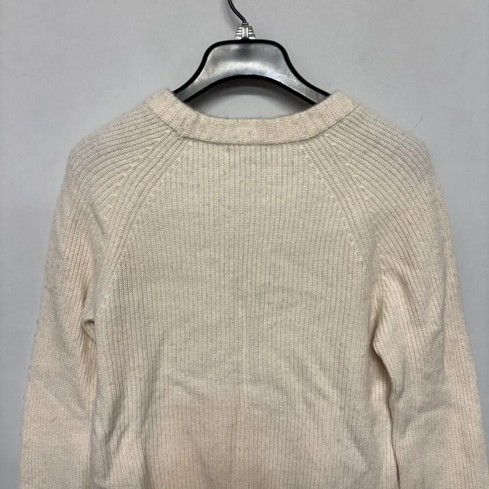 Quince Women Mongolian Cashmere Fisherman Crewneck Sweater Medium FA24 C131 -9